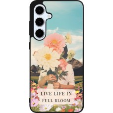 Samsung Galaxy S24 FE Case Hülle - Silikon schwarz Live life in full moon Spring 2026