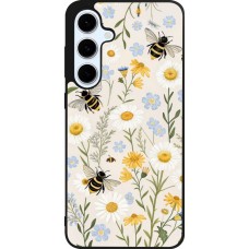 Samsung Galaxy S24 FE Case Hülle - Silikon schwarz Pattern bees Spring 2026