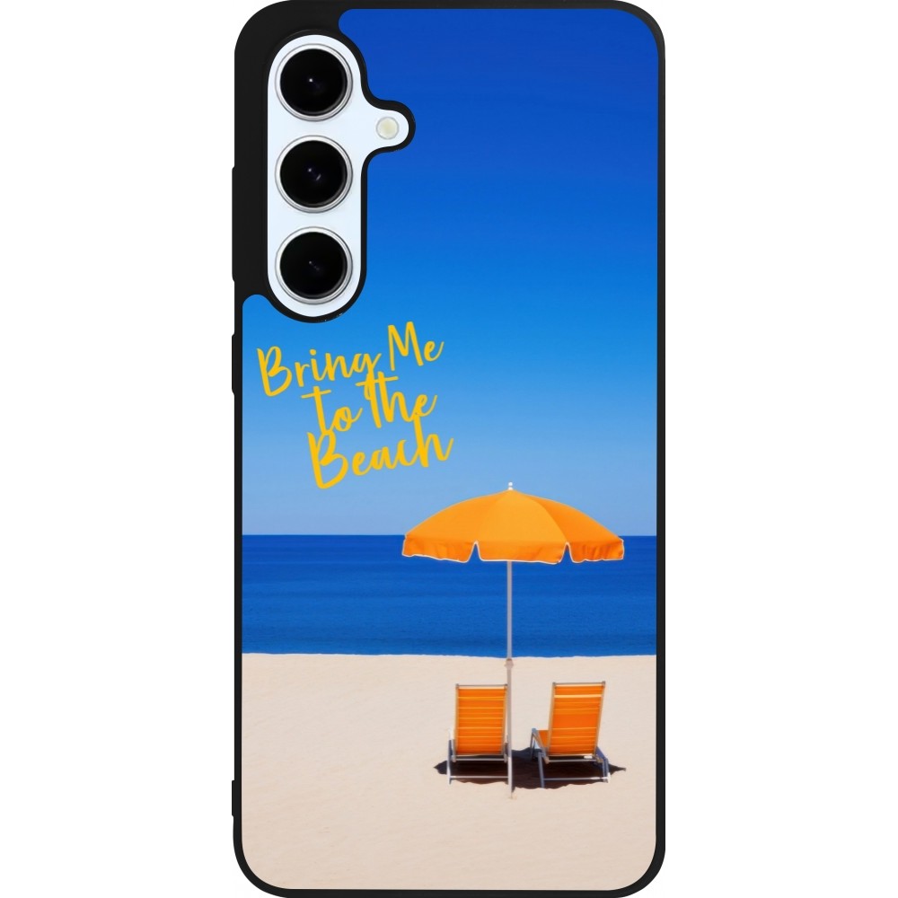 Coque Samsung Galaxy S24 FE - Silicone rigide noir Summer 2025 Bring me to the beach