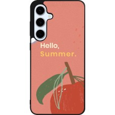 Coque Samsung Galaxy S24 FE - Silicone rigide noir Summer 2025 Hello summer