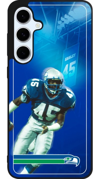 Samsung Galaxy S24 FE Case Hülle - Silikon schwarz Super Bowl 26 Seattle 1