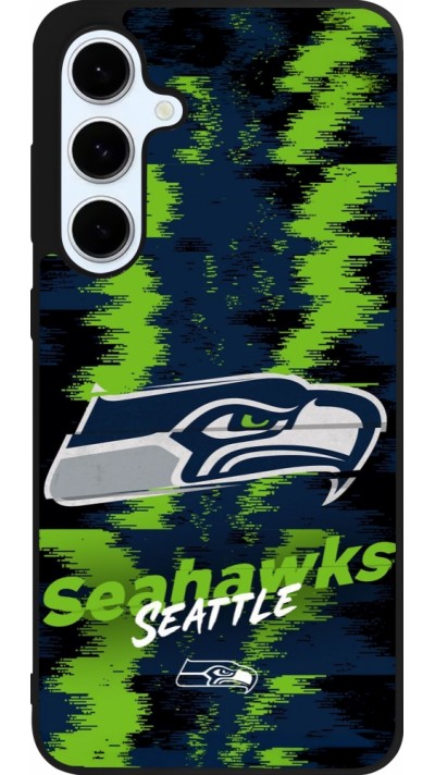Samsung Galaxy S24 FE Case Hülle - Silikon schwarz Super Bowl 26 Seattle 2