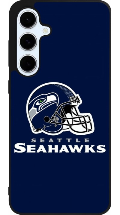 Samsung Galaxy S24 FE Case Hülle - Silikon schwarz Super Bowl 26 Seattle 3