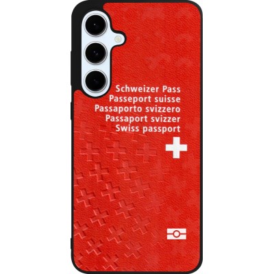Samsung Galaxy S24 FE Case Hülle - Silikon schwarz Swiss Passport