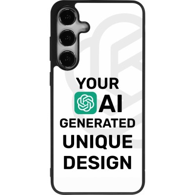 Coque Samsung Galaxy S24+ - Silicone rigide noir AI generated