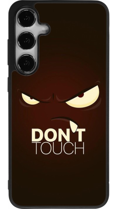 Samsung Galaxy S24+ Case Hülle - Silikon schwarz Angry Dont Touch