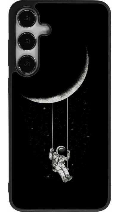 Coque Samsung Galaxy S24+ - Silicone rigide noir Astro balançoire