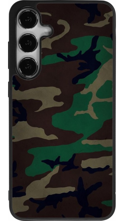 Coque Samsung Galaxy S24+ - Silicone rigide noir Camouflage 3