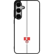 Samsung Galaxy S24+ Case Hülle - Silikon schwarz Kanton OW weiss