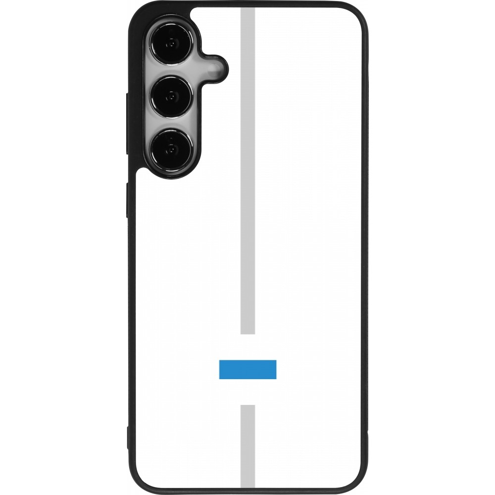 Samsung Galaxy S24+ Case Hülle - Silikon schwarz Kanton ZG weiss