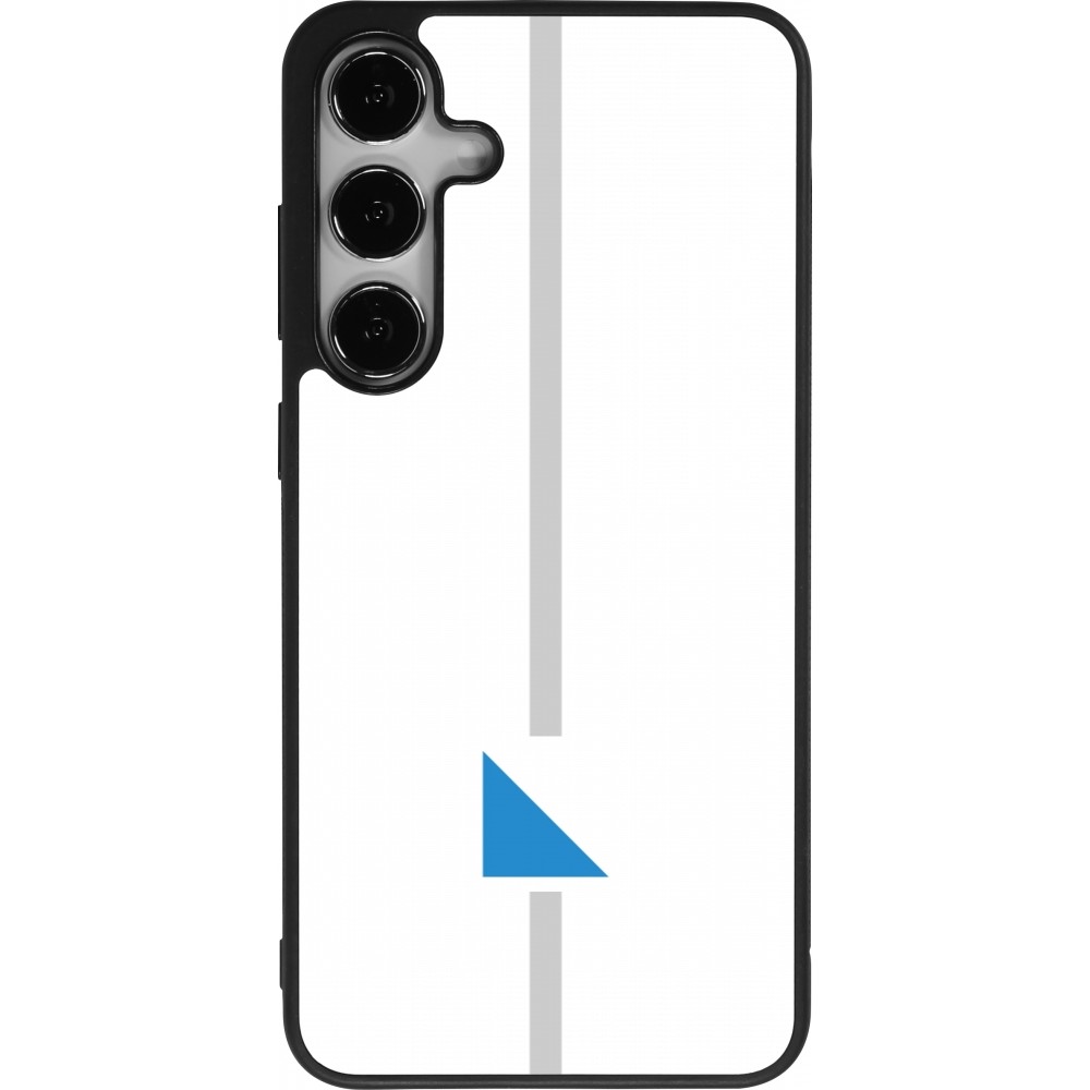 Coque Samsung Galaxy S24+ - Silicone rigide noir Canton ZH blanc