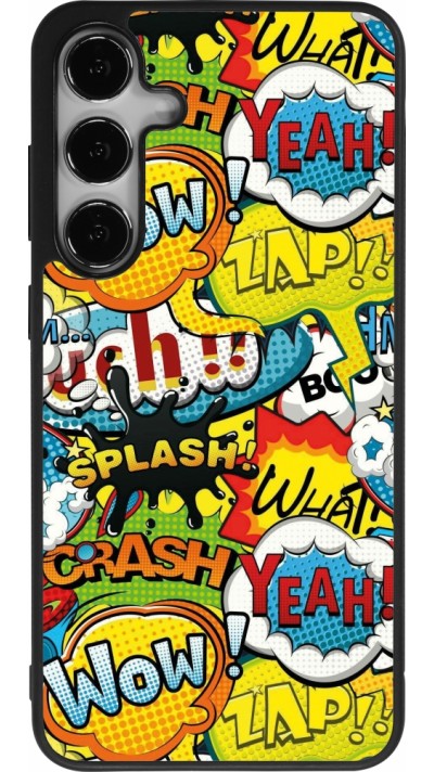 Samsung Galaxy S24+ Case Hülle - Silikon schwarz Cartoons slogans