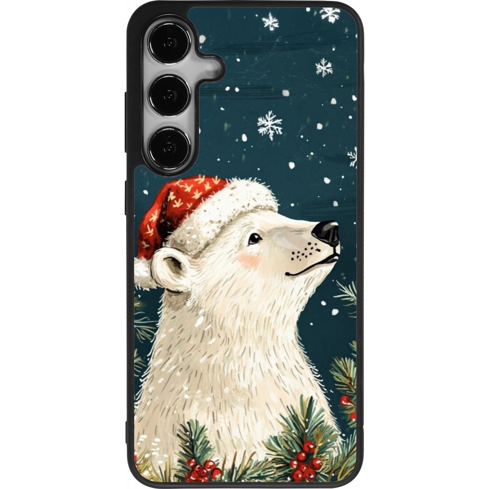 Coque Samsung Galaxy S24+ - Silicone rigide noir Christmas 25 Bear