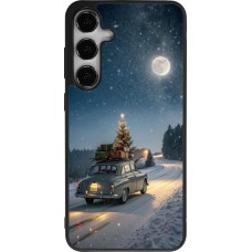 Coque Samsung Galaxy S24+ - Silicone rigide noir Christmas 25 Car with Tree Xmas
