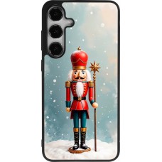 Coque Samsung Galaxy S24+ - Silicone rigide noir Christmas 25 Nutcracker Snow