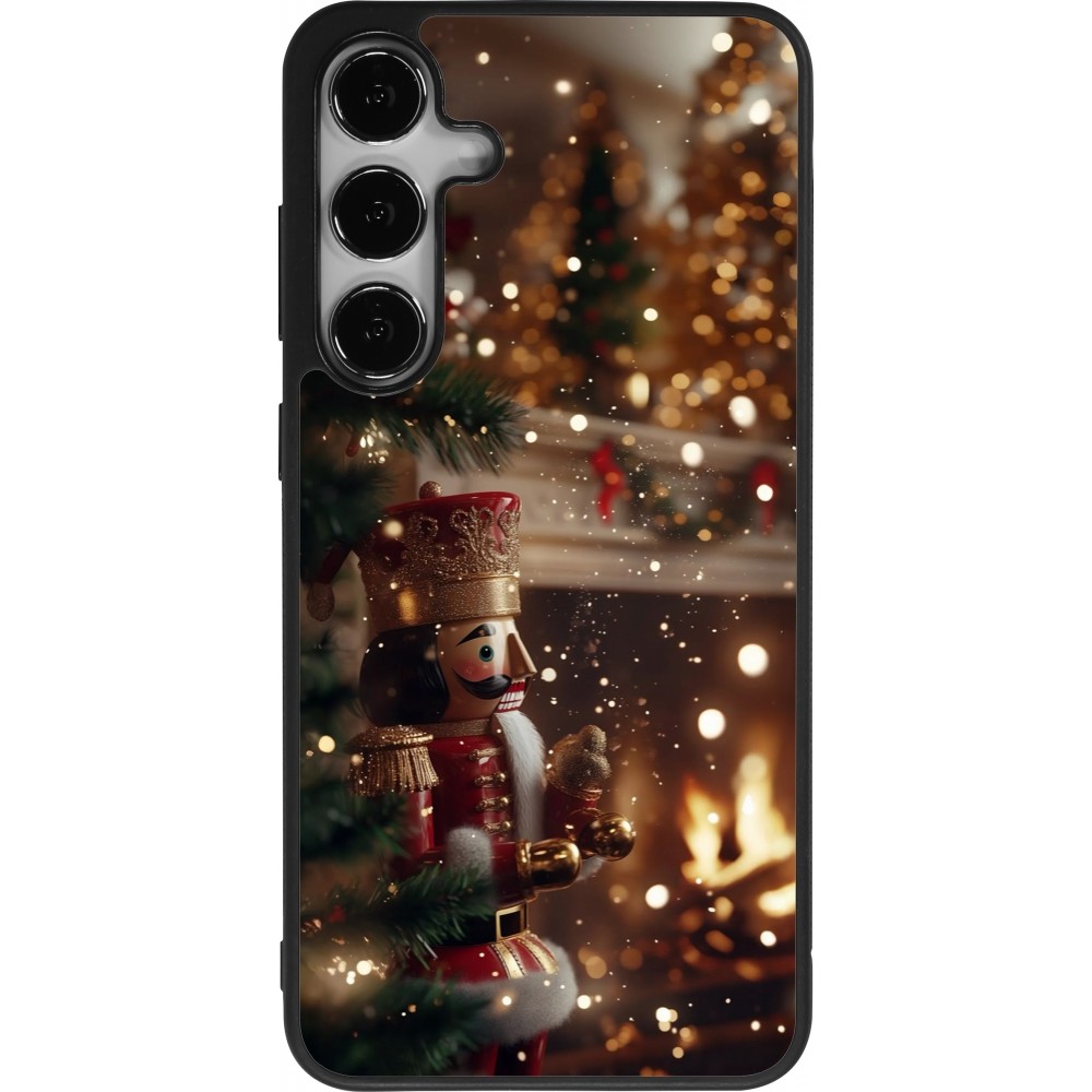 Coque Samsung Galaxy S24+ - Silicone rigide noir Christmas 25 Xmas Nutcracker