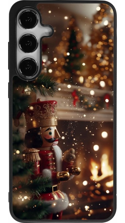 Coque Samsung Galaxy S24+ - Silicone rigide noir Christmas 25 Xmas Nutcracker