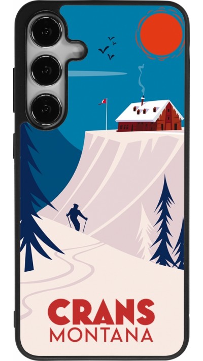 Samsung Galaxy S24+ Case Hülle - Silikon schwarz Crans-Montana Cabane