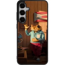 Coque Samsung Galaxy S24+ - Silicone rigide noir Dancing frog DTMF