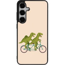 Samsung Galaxy S24+ Case Hülle - Silikon schwarz Dinosaurs on bikes 2026