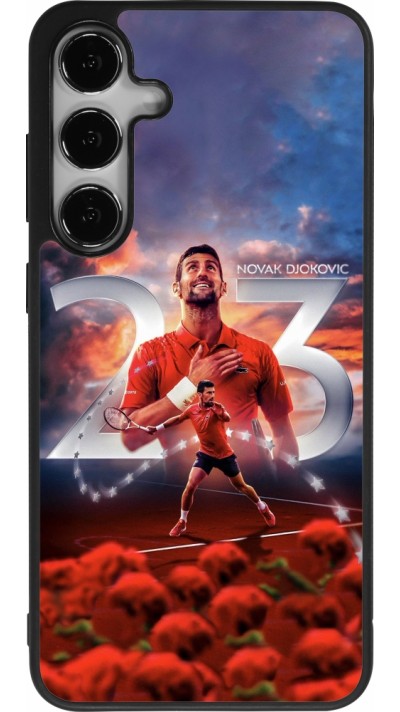 Samsung Galaxy S24+ Case Hülle - Silikon schwarz Djokovic 23 Grand Slam
