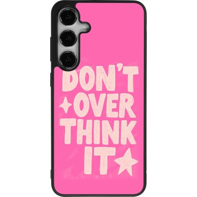 Coque Samsung Galaxy S24+ - Silicone rigide noir Dont over think it 2026