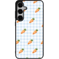 Coque Samsung Galaxy S24+ - Silicone rigide noir Easter 2026 Pattern carrots