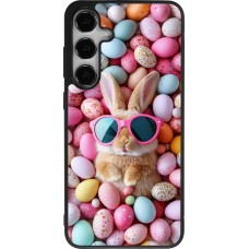 Coque Samsung Galaxy S24+ - Silicone rigide noir Easter 2026 Rabbit fun