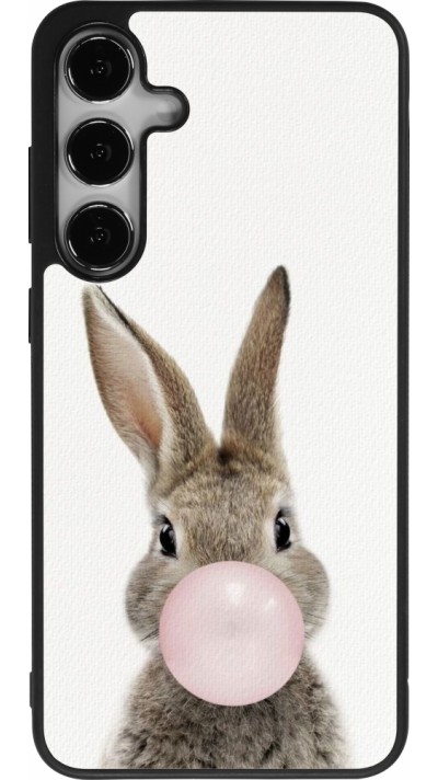 Coque Samsung Galaxy S24+ - Silicone rigide noir Easter 2023 bubble gum bunny