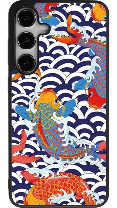 Coque Samsung Galaxy S24+ - Silicone rigide noir Easter 2023 japanese fish