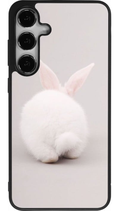 Coque Samsung Galaxy S24+ - Silicone rigide noir Easter 2024 bunny butt
