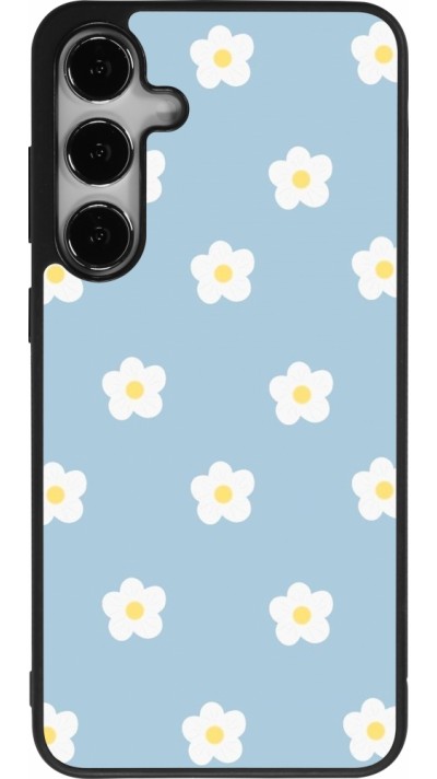 Samsung Galaxy S24+ Case Hülle - Silikon schwarz Easter 2024 daisy flower