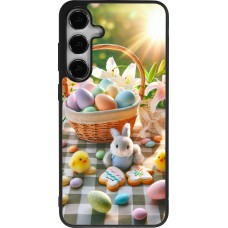 Samsung Galaxy S24+ Case Hülle - Silikon schwarz Ostern 2025 Osterkorb