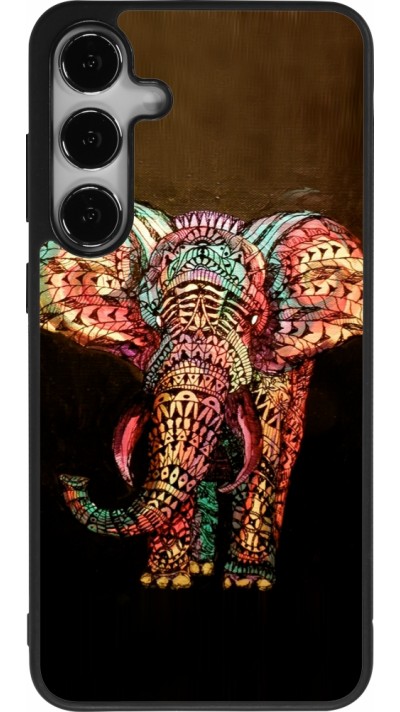 Coque Samsung Galaxy S24+ - Silicone rigide noir Elephant 02