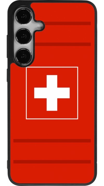 Samsung Galaxy S24+ Case Hülle - Silikon schwarz Euro 2020 Switzerland