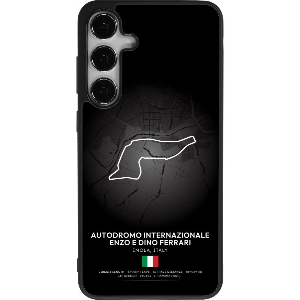 Coque Samsung Galaxy S24+ - Silicone rigide noir F1 Track 2025 Emilia-Rogmana