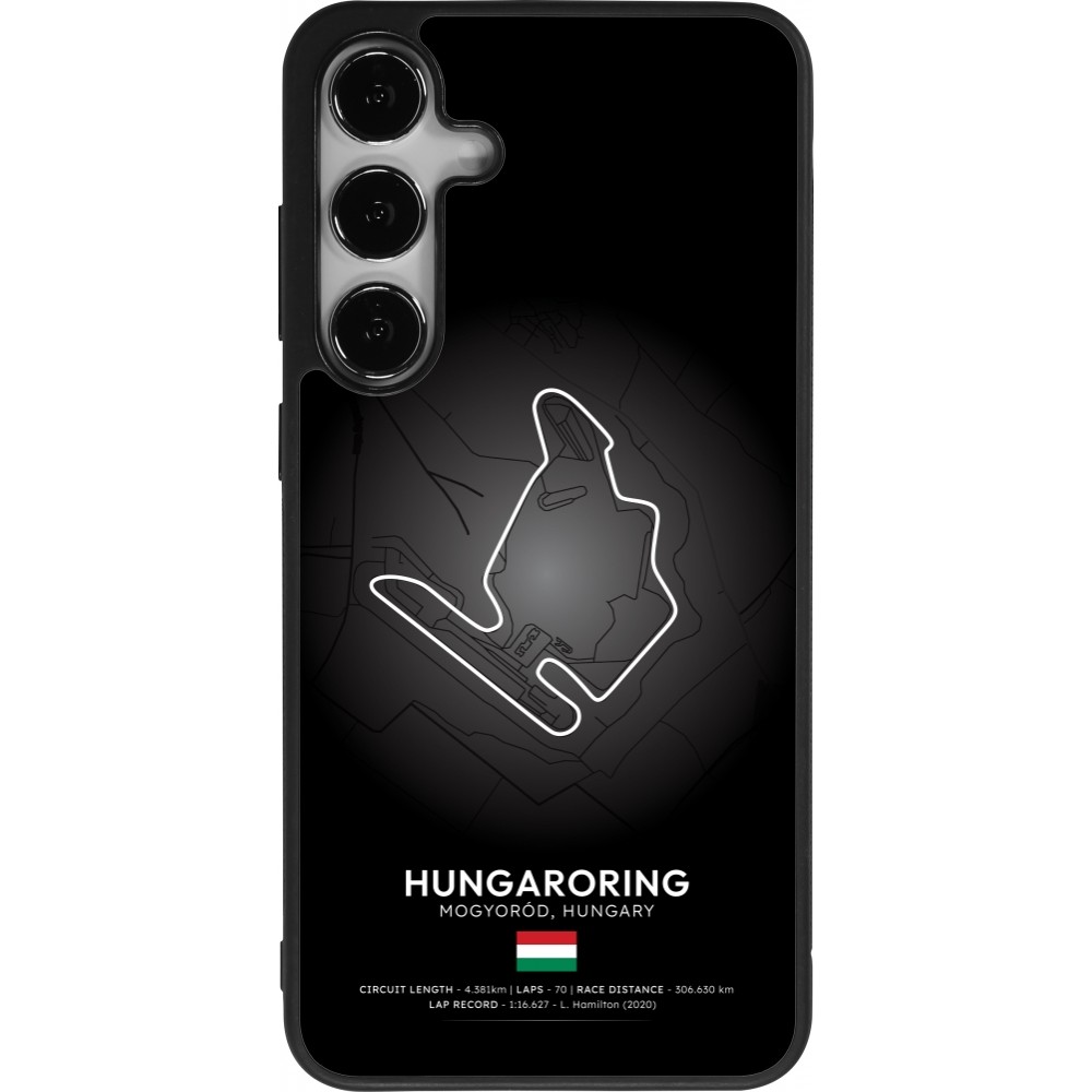Coque Samsung Galaxy S24+ - Silicone rigide noir F1 Track 2025 Hungary
