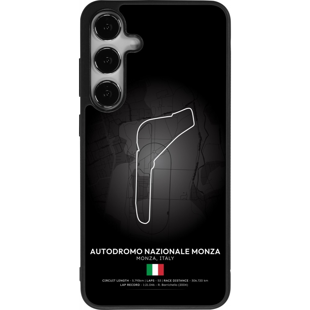 Coque Samsung Galaxy S24+ - Silicone rigide noir F1 Track 2025 Italy