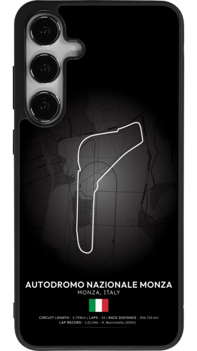 Coque Samsung Galaxy S24+ - Silicone rigide noir F1 Track 2025 Italy