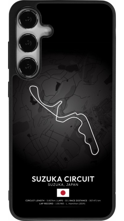 Coque Samsung Galaxy S24+ - Silicone rigide noir F1 Track 2025 Japan