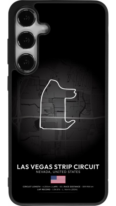 Coque Samsung Galaxy S24+ - Silicone rigide noir F1 Track 2025 Las Vegas