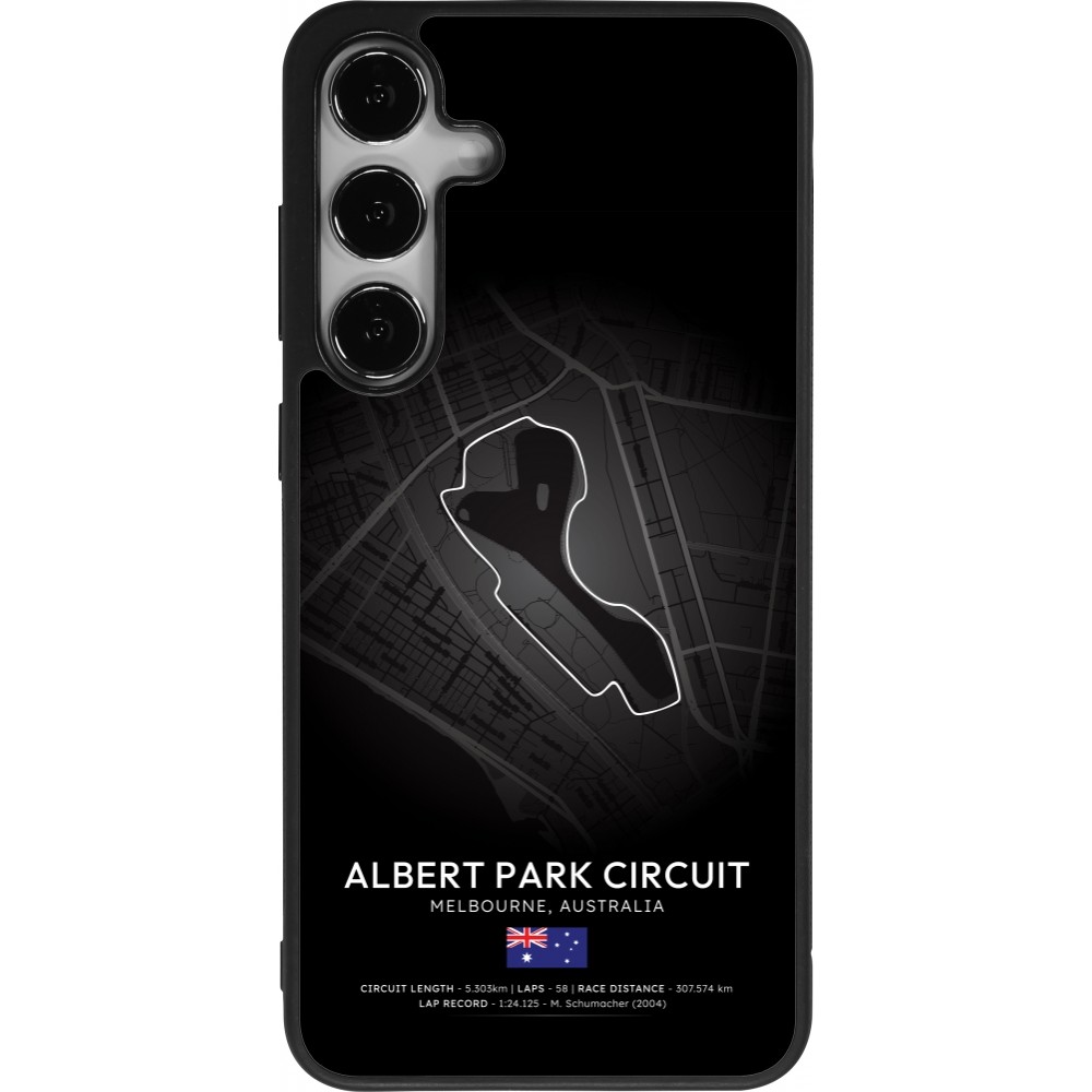 Coque Samsung Galaxy S24+ - Silicone rigide noir F1 Track 2025 Melbourne