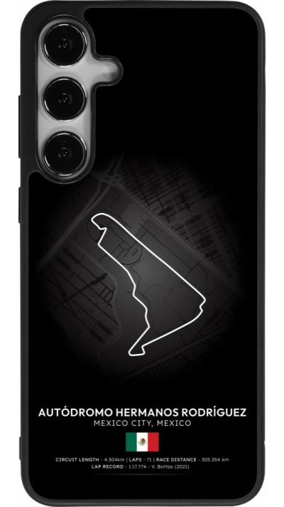 Coque Samsung Galaxy S24+ - Silicone rigide noir F1 Track 2025 Mexico