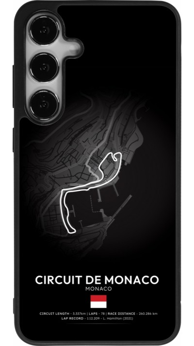 Coque Samsung Galaxy S24+ - Silicone rigide noir F1 Track 2025 Monaco