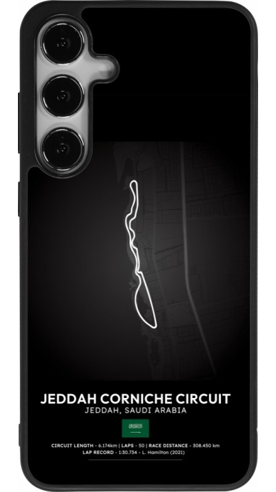 Coque Samsung Galaxy S24+ - Silicone rigide noir F1 Track 2025 Saudi Arabia
