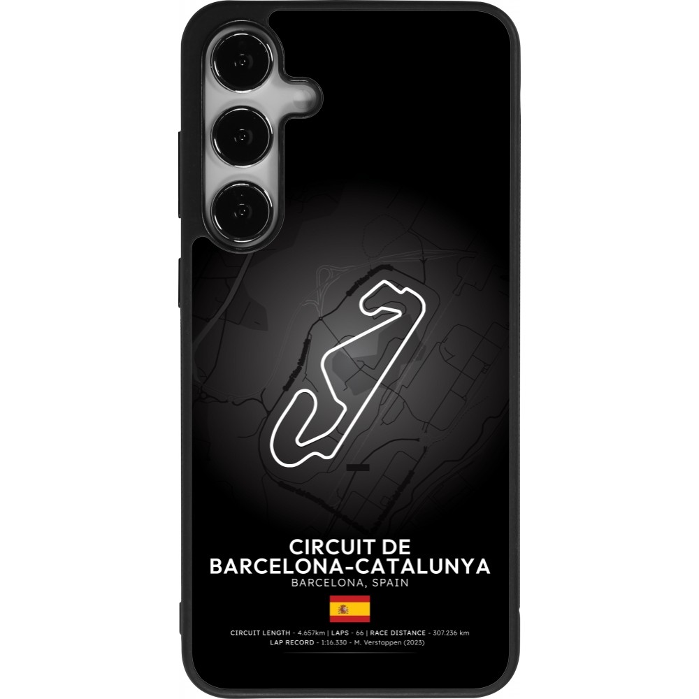 Coque Samsung Galaxy S24+ - Silicone rigide noir F1 Track 2025 Spain