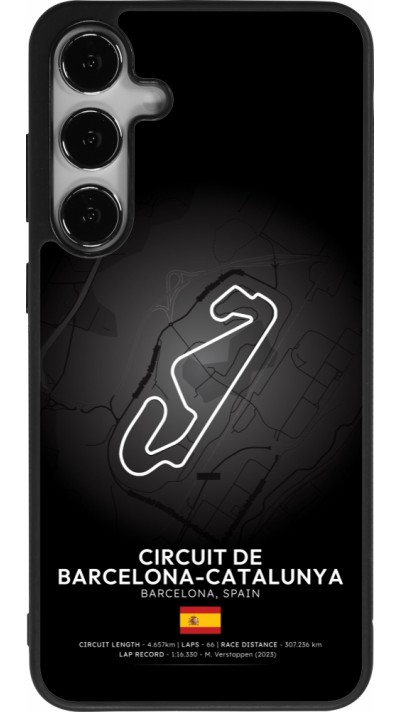 Coque Samsung Galaxy S24+ - Silicone rigide noir F1 Track 2025 Spain