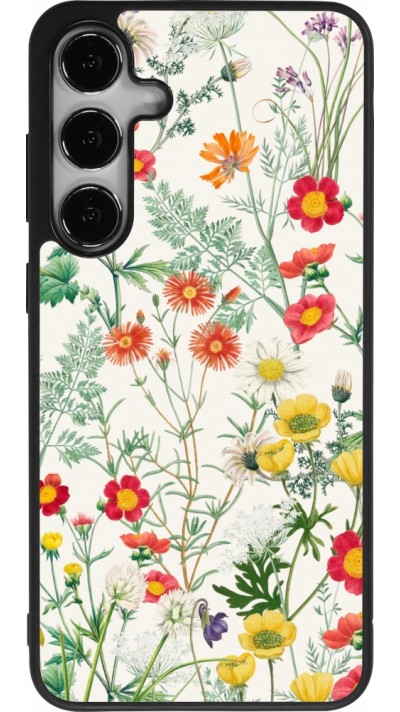 Samsung Galaxy S24+ Case Hülle - Silikon schwarz Flora Botanical Wildlife