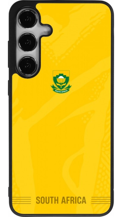 Coque Samsung Galaxy S24+ - Silicone rigide noir Maillot de football Afrique du Sud 2026 personnalisable