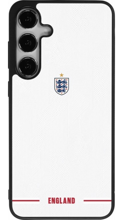 Coque Samsung Galaxy S24+ - Silicone rigide noir Maillot de football Angleterre 2026 personnalisable